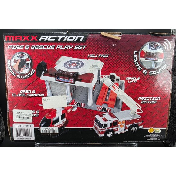 Maxx Action Fire & Rescue Play Set , Lights & Sounds, Toy Vehicles - Picture 5 of 7